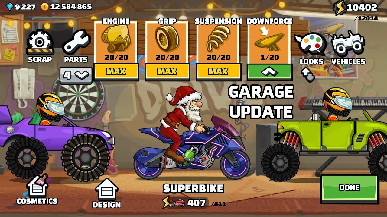 Hill Climb Racing 2 Garage Mode: The Ultimate Customization Guide 1 Hill Climb Racing 2 MOD APK - Garage Mode