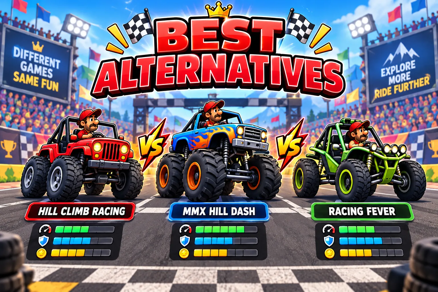 10 Best Games Like Hill Climb Racing 2 (2026 Alternatives) 1 HCR 2 Alternatives & Similar Games